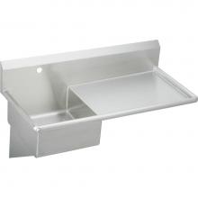 Elkay ESS4924R1 - Stainless Steel 49-1/2'' x 24'' x 10, Wall Hung Service Sink