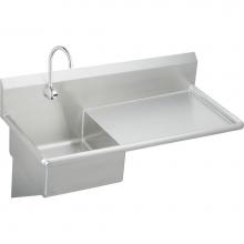 Elkay ESS4924RSACC - Stainless Steel 49-1/2'' x 24'' x 10, Wall Hung Service Sink Kit