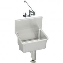 Elkay ESSW2118C - Stainless Steel 21'' x 17-1/2'' x 12, Wall Hung Service Sink Kit