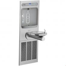 Elkay EZWS-ERPBM8K - ezH2O Bottle Filling Station with Integral SwirlFlo Fountain, Refrigerated Non-Filtered Refrigerat
