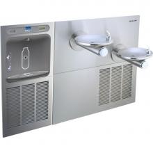 Elkay EZWS-SFGRN28K - ezH2O Bottle Filling Station and SwirlFlo Bi-Level Fountain, High Efficiency Non-Filtered Refriger