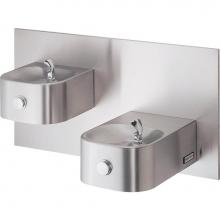 Elkay 7433004883 - Halsey Taylor Contour Bi-Level Fountain, Non-Filtered Non-Refrigerated Stainless