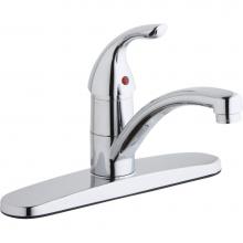 Elkay LK1000CR - Everyday Three Hole Deck Mount Kitchen Faucet with Lever Handle and Deck Plate/Escutcheon Chrome