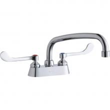 Elkay LK406AT10T6 - DECK MNT 4IN, CS, AT 10IN SPT, 1PC WRIST BLD HNDL, 6IN