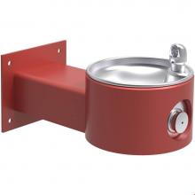 Elkay LK4405RED - Outdoor Fountain Wall Mount, Non-Filtered Non-Refrigerated, Red