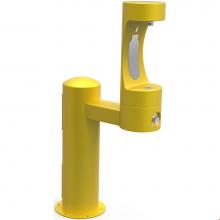 Elkay LK4410BFYLW - Outdoor ezH2O Bottle Filling Station Single Pedestal, Non-Filtered Non-Refrigerated Yellow