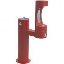 Elkay LK4420BF1LRED - Outdoor ezH2O Lower Bottle Filling Station Bi-Level Pedestal, Non-Filtered Non-Refrigerated Red