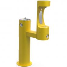 Elkay LK4420BF1LYLW - Outdoor ezH2O Lower Bottle Filling Station Bi-Level Pedestal, Non-Filtered Non-Refrigerated Yellow