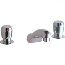 Elkay LK651 - 8'' Centerset with Concealed Deck Metered Lavatory Faucet with Cast Fixed Spout Push But
