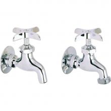 Elkay LK69C - Commercial Service/ Utility Single Hole Wall Mount Faucet 1 pair Chrome