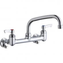 Elkay LK940AT08L2H - WALL MNT 8IN, AT 8IN SPT, LVR HNDL, 2IN, 1/2IN HW