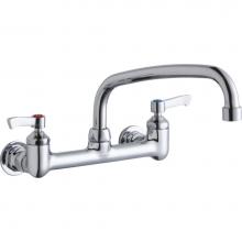 Elkay LK940AT10L2H - WALL MNT 8IN, AT 10IN SPT, LVR HNDL, 2IN, 1/2IN HW