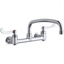 Elkay LK940AT12T4H - WALL MNT 8IN, AT 12IN SPT, 1PC WRIST BLD HNDL, 4IN, 1/2IN HW