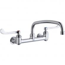 Elkay LK940AT12T6H - WALL MNT 8IN, AT 12IN SPT, 1PC WRIST BLD HNDL, 6IN, 1/2IN HW