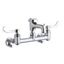 Elkay LK940BP03T4S - WALL MNT 8IN, BUCKET HK POL 3IN SPT, 1PC WRIST BLD HNDL, 4IN