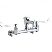 Elkay LK940BP03T6S - WALL MNT 8IN, BUCKET HK POL 3IN SPT, 1PC WRIST BLD HNDL, 6IN