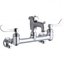 Elkay LK940BR03T4S - WALL MNT 8IN, BUCKET HK 3IN SPT ROUGH, 1PC WRIST BLD HNDL, 4