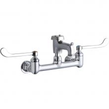 Elkay LK940BR03T6H - WALL MNT 8 IN, BUCKET HK 3IN SPT ROUGH, 1PC WRIST BLD HNDL,6