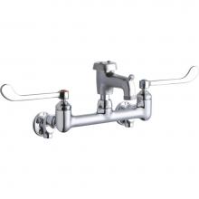 Elkay LK940BR03T6S - WALL MNT 8IN, BUCKET HK 3IN SPT ROUGH, 1PC WRIST BLD HNDL, 6