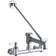 Elkay LK940BR07L2H - 8'' Centerset Wall Mount Faucet with 7'' Bucket Hook Spout 2'' Lever