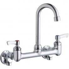 Elkay LK940GN04L2S - WALL MNT 8IN, GN 4IN SPT, LVR HNDL, 2IN, SHUT OFF