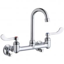 Elkay LK940GN04T4S - WALL MNT 8IN, GN 4IN SPT, 1PC WRIST BLD HNDL, 4IN, SHUT OFF