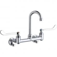 Elkay LK940GN04T6S - WALL MNT 8IN, GN 4IN SPT, 1PC WRIST BLD HNDL, 6IN, SHUT OFF