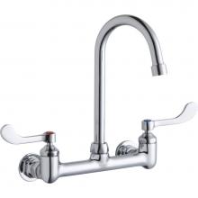 Elkay LK940GN05T4H - WALL MNT 8IN, GN 5IN SPT, 1PC WRIST BLD HNDL, 4IN, 1/2IN HW