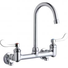 Elkay LK940GN05T4S - WALL MNT 8IN, GN 5IN SPT, 1PC WRIST BLD HNDL, 4IN, SHUT OFF