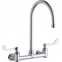 Elkay LK940GN08T4H - WALL MNT 8IN, GN 8IN SPT, 1PC WRIST BLD HNDL, 4IN, 1/2IN HW