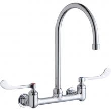 Elkay LK940GN08T6H - WALL MNT 8IN, GN 8IN SPT, 1PC WRIST BLD HNDL, 6IN, 1/2IN HW
