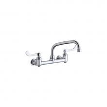 Elkay LK940TS08T4H - WALL MNT 8IN, TUBE 8IN SPT, 1PC WRIST BLD HNDL, 4IN, 1/2IN H