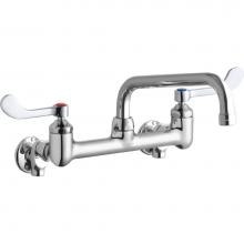 Elkay LK940TS08T4S - WALL MNT 8IN, TUBE 8IN SPT, 1PC WRIST BLD HNDL, 4IN, SHUT OF