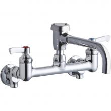 Elkay LK940VS07L2S - Service/Utility 8'' Centerset Wall Mount Faucet with 7'' Vented Spout 2'&