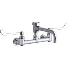 Elkay LK940VS07T6H - Service/Utility 8'' Centerset Wall Mount Faucet with 7'' Vented Spout 6'&