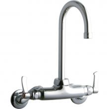 Elkay LK945GN05L2T - WALL MNT 4IN, GN 5IN SPT, LVR HNDL, 2IN, 2IN HW