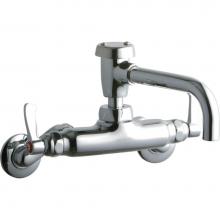 Elkay LK945VS07L2T - Foodservice 3-8'' Adjustable Centers Wall Mount Faucet w/7'' Vented Spout 2&ap