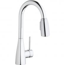 Elkay LKAV4032CR - Avado Single Hole Bar Faucet with Pull-down Spray and Forward Only Lever Handle Chrome