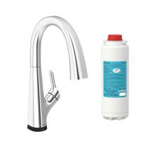 Elkay LKAV7051FCR - Avado Single Hole 2-in-1 Kitchen Faucet with Filtered Drinking Water, Chrome