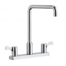 Elkay LKD2442C - 8'' Centerset Exposed Deck Mount Faucet with Arc Spout and 2-5/8'' Lever Handl