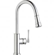 Elkay LKEC2031CR - Explore Single Hole Kitchen Faucet with Pull-down Spray and Forward Only Lever Handle Chrome