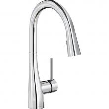 Elkay LKGT4083CR - Gourmet Single Hole Kitchen Faucet with Pull-down Spray and Forward Only Lever Handle, Chrome