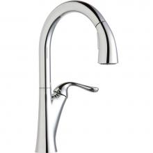 Elkay LKHA4031CR - Harmony Single Hole Kitchen Faucet with Pull-down Spray and Forward Only Lever Handle Chrome