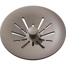 Elkay LKPDQSGR - Quartz Perfect Drain 3-1/2'' Removable Polymer Basket Strainer and Rubber Stopper Greige