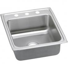 Elkay DLRQ2022101 - 18 Gauge Stainless Steel 19.5'' x 22'' x 10.125'' Single Bowl Drop-i
