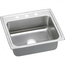 Elkay LRQ22194 - 18 Gauge Stainless Steel 22'' x 19.5'' x 7.625'' Single Bowl Top Mou