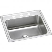 Elkay LR2219PD2 - Lustertone Classic Stainless Steel 22'' x 19-1/2'' x 7-5/8'', 2-Hole