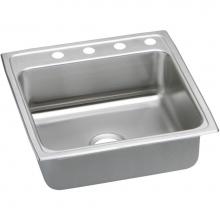 Elkay LRQ22223 - 18 Gauge Stainless Steel 22'' x 22'' x 7.625'' Single Bowl Top Mount
