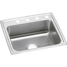 Elkay LR25213 - Lustertone Classic Stainless Steel 25'' x 21-1/4'' x 7-7/8'', 3-Hole
