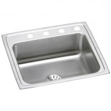 Elkay LR2521PD0 - 18 Gauge Stainless Steel 25'' x 21.25'' x 7.875'' Single Bowl Drop-i